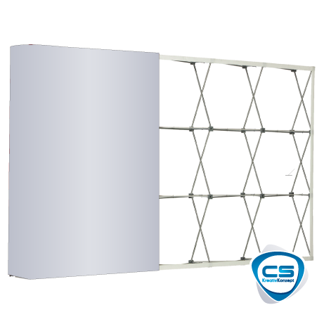 Textilfaltwand | 2 x 3 Felder gerade | einseitig bedruckt